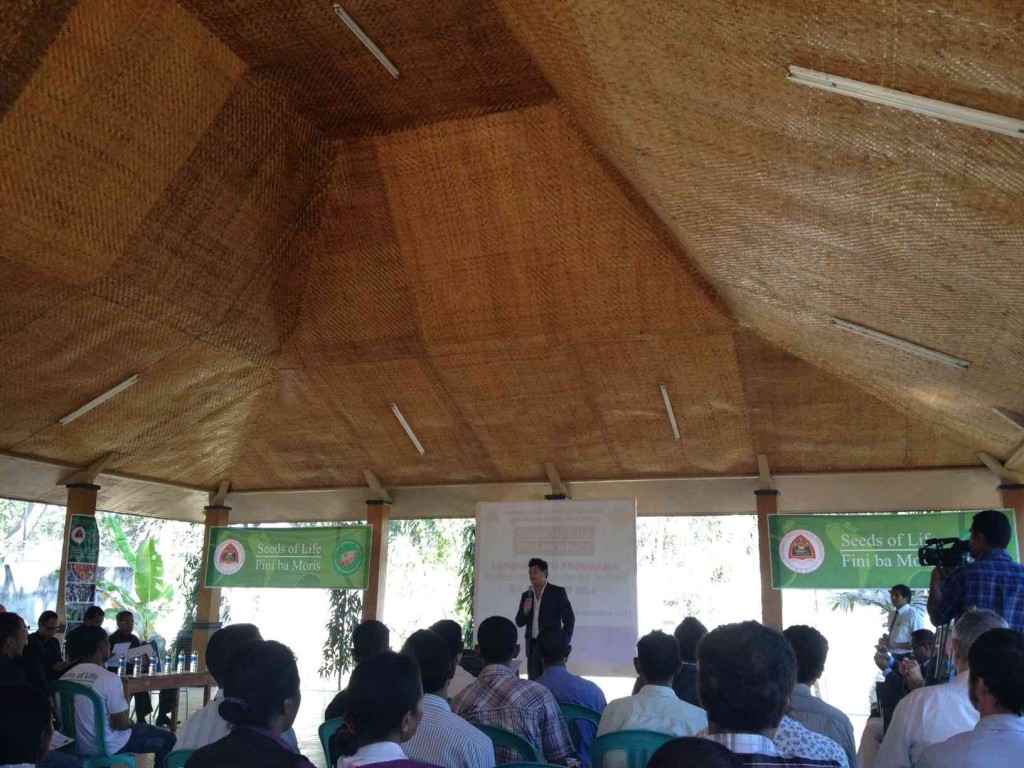 Secretary of State for Forestry and Nature Conservation, João Cardoso Fernandes, during the opening speech