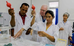 Jilberto (left) found the training to be useful for learning new skills © Ivan Lopes/Seeds of Life