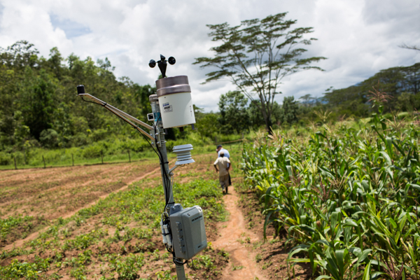 A MAF-SoL weather station at a research centre in Aileu © Conor Ashleigh/Seeds of Life