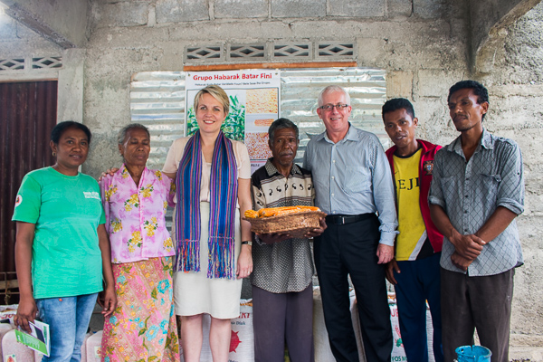 Minister Tanya Plibersek, visits Haburas Moris Rasik CSPG in suco Mota Ulun, Bazartete, Liquica © Yessy Betty/Seeds of Life
